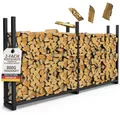 Kaminholzregal Metall Brennholz Regal aussen Stapelhilfe VERZINKT Feuerholzregal