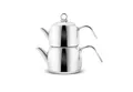 Karaca Teekanne Karaca Urban Edelstahl-Teekannen-Set, 3.3L, Induktionsgeeignet