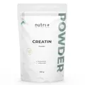Nutri + Creatin Monohydrat 500 g - Kreatin Pulver hochdosiert, ultrafein, vegan und neutral - Creatine Powder Mono Mesh 200 - Premiumqualität