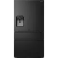 Hisense RF728N4SBFE French Door Kühl-Gefrier-Kombination Schwarz - Schwarz