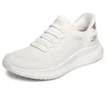 Skechers Damen Bobs Squad 4 Dire Step Turnschuhe, Off White Engineered Knit, 41 EU