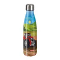 Step by Step Isolierte Trinkflasche aus Edelstahl Tractor Freddy grün, für kohlensäurehaltige Getränke, auslaufsicher mit Schraubverschluss, BPA-frei und 100% recycelbar, Schule Freizeit, 0,5 Liter