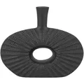 Dekovase ARWAD Steinzeug 24 cm Schwarz
