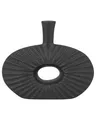 Originelle, schwarze Vase zur Dekoration schwarz Arwad