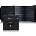 Bresser Solar Ladegerät 40W mit 1x DC- und 3x USB-A-Anschlüssen inkl. USB-A-Buchse mit QC3.0 zur Schnellladung, Solar-Panel als Ladegerät für Smartphones, Power-Banks etc.