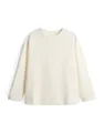 OPUS Damen Sweatshirt | GELIX Regular Sweatshirt mit zweifarbiger Struktur Milk, 44