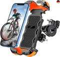 Handyhalterung Fahrrad Lenker, [Sicheres Schloss] 360° Drehbar Universal Handyha