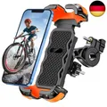 Glangeh Handyhalterung Fahrrad, [Sicheres Schloss] 360° Drehbar Universal 