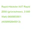 Rapid-Häcksler AXT Rapid 2000 (grün/schwarz, 2.000 Watt) 0600853501 (40599526400