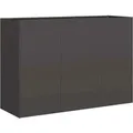 vidaXL Pflanzkübel Schwarz 120x40x80 cm Kaltgewalzter Stahl 860717