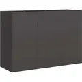 vidaXL Pflanzkübel Schwarz 120x40x80 cm Kaltgewalzter Stahl - Schwarz