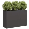 B-Ware | Pflanzkübel Blumenkübel Pflanzcontainer Pflanzgefäße Schwarz 120x40x80