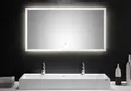 LED Spiegel 120 x 65 cm mit Touch Bedienung Badspiegel beleuchtet  Leuchtspiegel