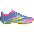adidas F50 LEAGUE 2G-3G AG Fußballschuhe Herren in blue fusion-lucid lemon-lucid pink, Größe 44 2/3