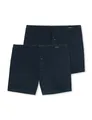 Schiesser Herren 2 Pack Boxershorts Baumwolle Jersey weich Multipack - Jerseyboxer, dunkelblau_180930, 5/ M