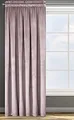 Design91 Samtvorhang Kräuselband Blickdichte Vorhänge Samt Velours 135x270 Samtvorhänge ROSA (pude)