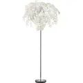 stehleuchte Leavy 180 x 70 cm Stahl verchromt/weiß - Weiß