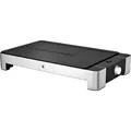 WMF 0415340011 Elektro Tischgrill mit manueller Temperatureinstellung Silber, Schwarz