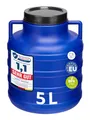 Garronda 5 Liter Weithalsfass aus BPA-freiem Futtertonne Fass Universalfass Lebensmittel Fass Regenfass für Garten Regentonne mit Deckel Regenwassertonne für Garten Wassertonne GD-0078 Blau