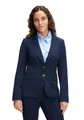 Betty & Co Damen Klassischer Blazer mit Taschen 40, Dunkelblau