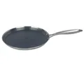 Rungassi Crêpepfanne Crepespfanne Pfannkuchen Pancake Pfanne Ø24cm Edelstahl AntiHaft, Material: Edelstahl