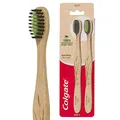 Colgate Zahnbürste aus Bambuskohle, weich, 2 Stück