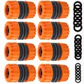 8 Stück ReparatorSatz, 13mm 1/2" und 15mm 5/8", Hose Quick Connector Gartensc...