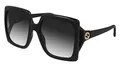 Gucci Damenbrille, Schwarz/Schwarz/Grau, 58