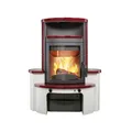 Hark Dauerbrandofen Kaminofen Avenso GT ECOplus Ofenkacheln bordeaux-rot 6 kW