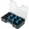 Högert Technik - Organizer mit Fächern, Abdeckung aus Polycarbonat, Verstellbare Trennwände, Extra Platz für Werkzeuge und Gegenstände, Prakti...