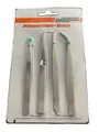 4er Pinzetten-Set breit, spitz, abgewinkelt Kreuzpinzette Spezial-Pinzette  NEU