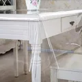 Tischdecke Transparent Schutzdecke Glasklar Durchsichtig Klarsichtfolie 0,2mm Klar Oval 200x140cm