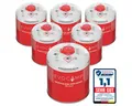 EVOCAMP Gaskartusche 6x Propan Butan 450g, Schraubkartusche Eurogewinde 7/16", Zubehör für Weber Grills Q100-1200-Serien, 6 St.