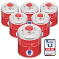 EVOCAMP 6x Gaskartuschen 450g Schraubventilkartusche EN 417 für Weber Q100 Q1200