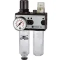 Wartungseinheit multifix 100566 Gewinde G 1/4`` max. Druck 16 bar Durchflussmenge 1100 l/min A 92,8 mm B 192,1 mm D 125,