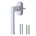 HOPPE Fenstergriff Hamburg silber 32-42 mm SecuForte 0700/UD9020 Dreh-/Kipp
