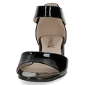 Caprice Damen Sandalette geschlossene Ferse Leder Klettverschluss 9-28212-42, Größe:38.5 EU, Farbe:Schwarz