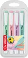 Textmarker - STABILO swing cool Pastel - 4er Pack - Hauch von Minzgrün, rosiges 