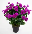 Kunstblume Azalee 40cm im Topf ZF Kunstpflanzen Kunstblumen künstliche Pflanzen Blumen, Seidenblumen Roß, Höhe 40 cm, Purple