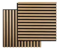 FIBROTECH Akustikpaneel Square Light Oak (helle Eiche, 520×520 mm, 0,27 m2, Raumklang, Wandverkleidung, Akustikplatten, Schallisolierung) 2344641