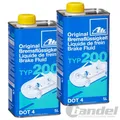 2x 5 LITER ATE BREMSEN FLÜSSIGKEIT BREMSFLÜSSIGKEIT TYP 200 DOT-4 BRAK