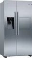 Bosch Side-by-Side Kühlschrank KAG93AIEP | NoFrost | 560L | Eis- & Wasserspender | Edelstahl | E | 178,7x90,8 cm, E (Spektrum A bis G)