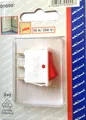 Einbau-Wippschalter rot beleuchtet Wippe, Schalter Kontrollampe 10A düwi