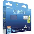 1x4 Panasonic Eneloop Mignon AA 2000mAh + Akkubox   BK-3MCDEC4BE - Weiß