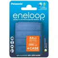 kQ Panasonic 4er AA eneloop Akku Set Mignon 2000mAh BK-3MCDE/4CP+CASE inkl. Box