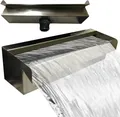 Wasserfall aus Edelstahl Wasserspiel Kaskade V2A 60 cm Germany