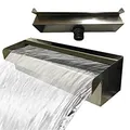 Kaminbau Mierzwa Edelstahl V2A Wasserfall Wasserspiel Kaskade - Made in Germany - 60 cm
