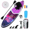 Puluomis SUP Board mit Sitz 335cm, Stand Up Paddle Boards Set, Paddling Paddelboard Surfbrett Aufblasbar, Pumpe Tragetasche, MB. bis 150Kg Lila