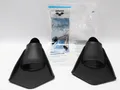 Arena Powerfin Trainingsflossen Kurzflossen 100% Silikon Black Unisex 37/38