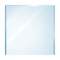 raik Kamin Glasplatte Quadrat 110 x 110 cm aus ESG-Sicherheitsglas mit Facette Dicke 6 mm Bodenplatte als Funkenschutz für Kaminöfen